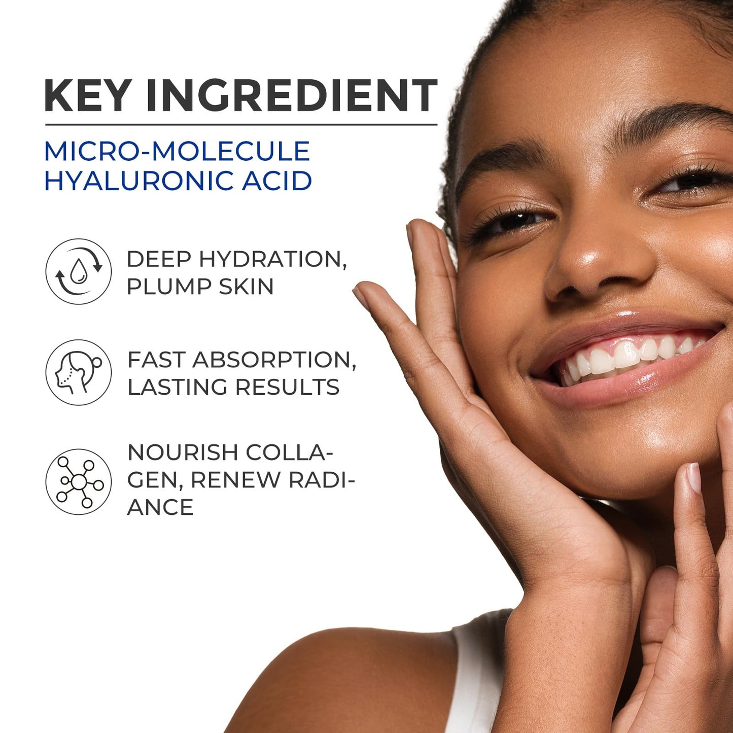 SKINERSE Moisturizing Barrier Serum, 4D Hyaluronic Acid Serum for Face with Vitamin B5 and Ceramides, Anti-Aging Hydrating, Plump and Repair Dry Skin, Daily Skin Care Treatment 1oz