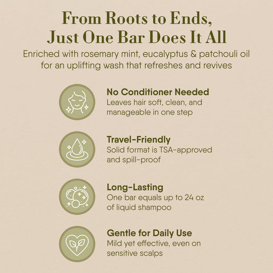 360Feel Lavender Shampoo Bar - Nourishing and Moisturizing Anti-Dandruff Shampoo Bar - Handmade with Essential Oils - Travel Friendly and Compact - Zero Harsh Additives - 3.5 Ounce