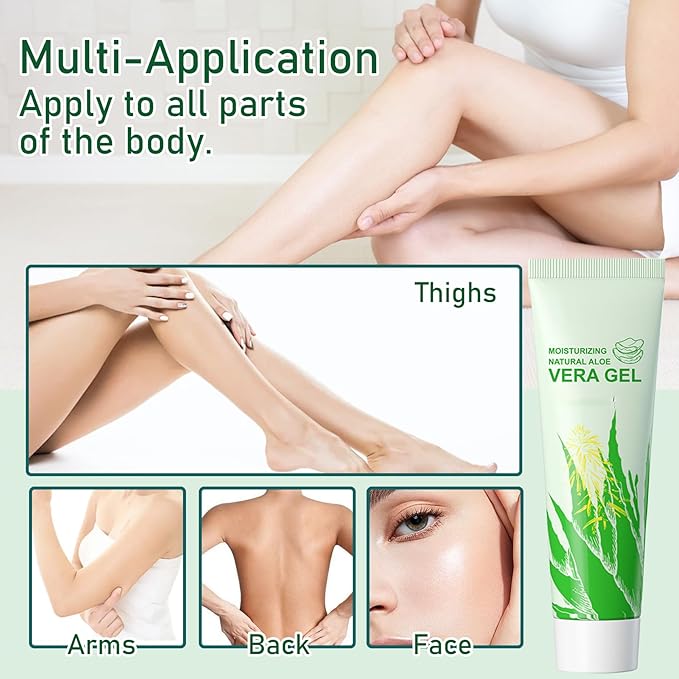 8PCS Aloe Vera Gel for Face & Body,Hydrating Travel Size Pure Aloe Vera Gel Face Moisturizer for All Skin Type,No-sticky Long Lasting Refreshing Moisturizing Fast Absorbing Aloe Cream Gel,1.05 oz(E)