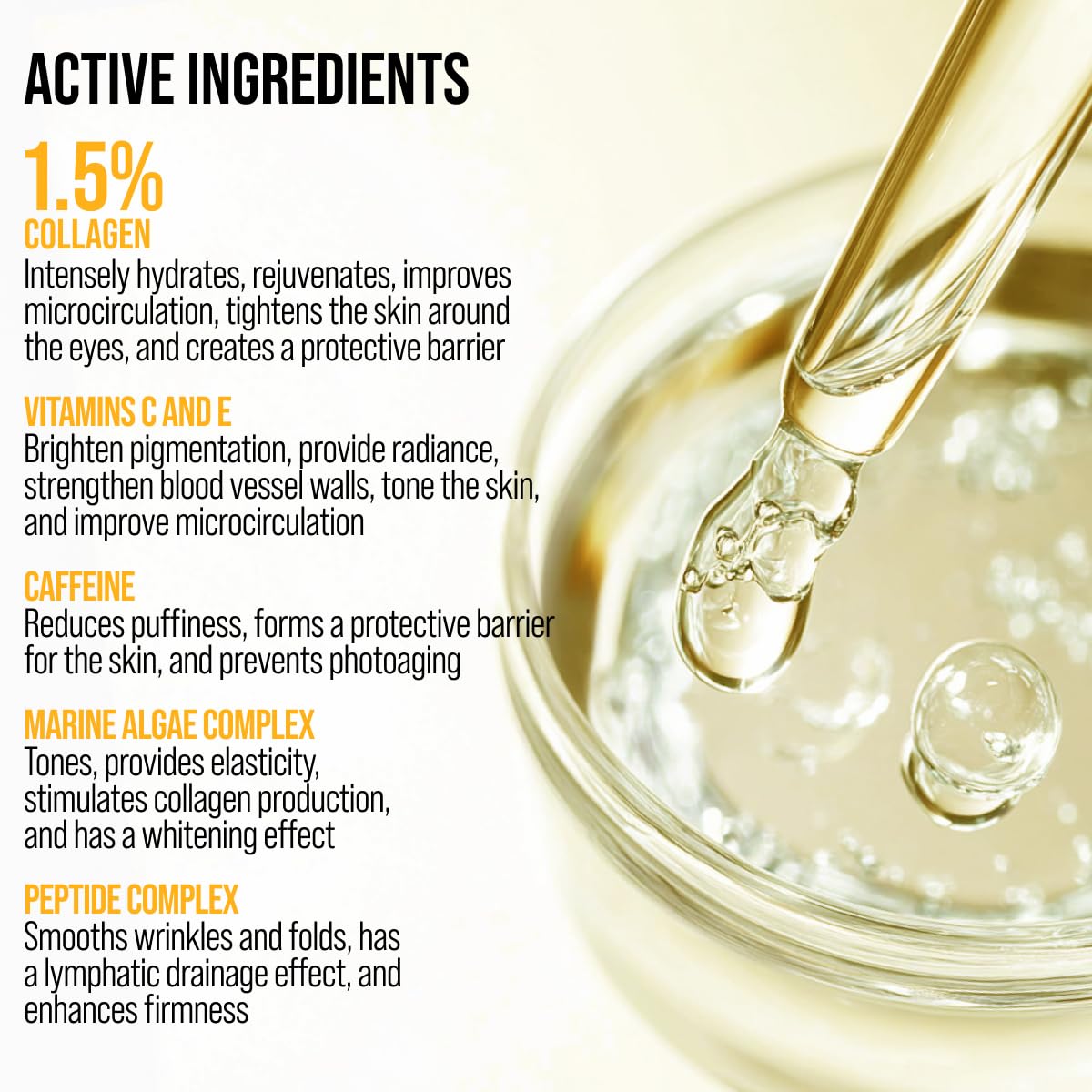 7DAYS Eye Cream with Collagen – Korean Skin Care Under Eye cream Treatment with Cooling Applicator, Anti Aging & Brightening Formula for Puffiness and Fine Lines – 0.6 fl. oz