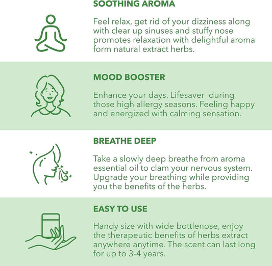 HONG THAI Traditional Thai Herbal Inhaler Pack of 3