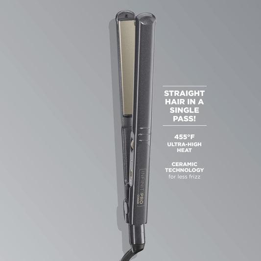 CONAIR INFINITIPRO Tourmaline Ceramic Flat Iron, 1-inch