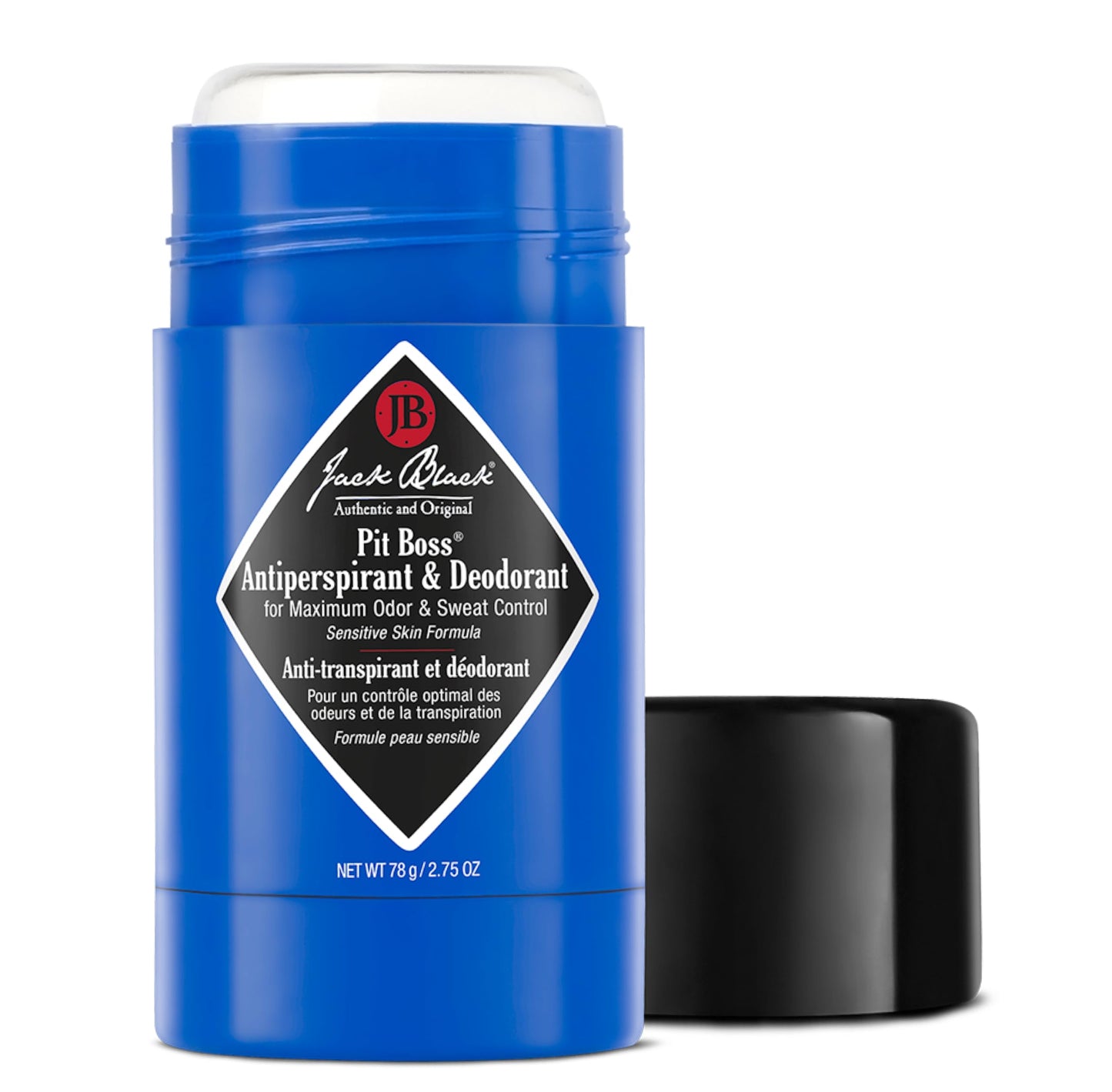 Jack Black Pit Boss Original Antiperspirant & Deodorant Men - 2.75 oz - Citrus, Mint & Oakmoss - Mens Deodorant for Sensitive Skin