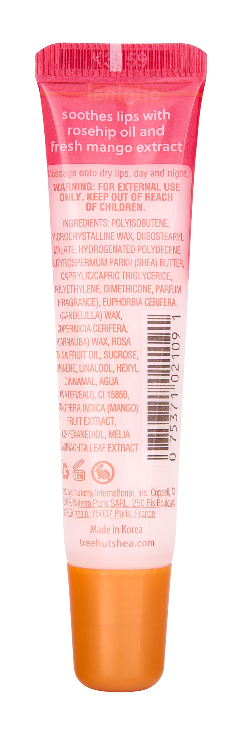 Tree Hut Sugarlips Original Lip Butter, Lock in Moisture & Nourish Skin for Full, Hydrated Lips, 0.52 Fl oz.