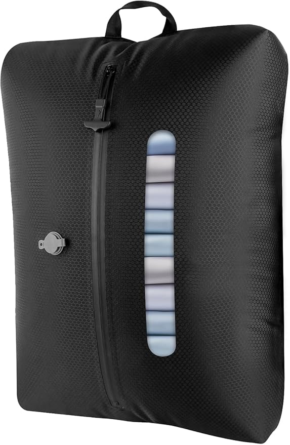 2025 Compression Bags for Travel with High-Suction Pump, Double Layer IP67 Waterproof Travel Vacuum Bags for Luggage, Suitcase Black 45L 1PC+No Pump