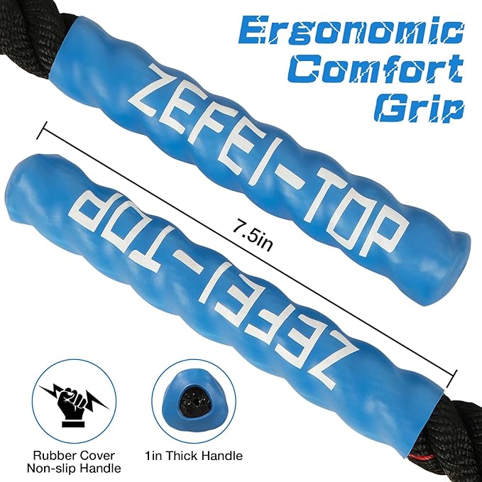 Jump Rope, 3.75 LB/2.65 LB Weighted Jump Rope for Fitness, Heavy Skipping Rope for Home Gym Workout, Weight Loss, Strength Training, Total Body Exercise Equipment