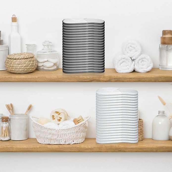 JaGely 120 Pairs Bulk Disposable Slippers Non Slip Hotel Spa Slippers Fluffy Closed Toe for Home Indoor Wedding Travel Party Guests Men Women