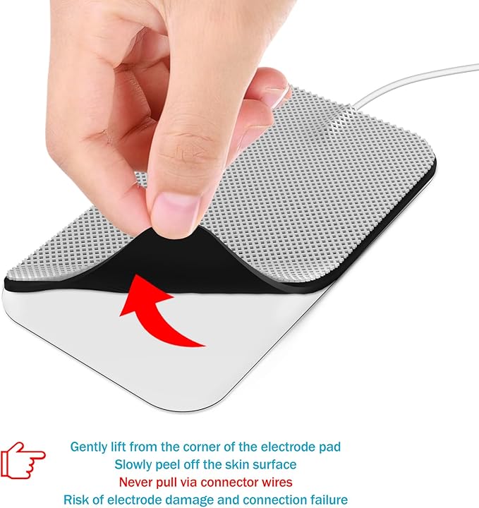 40PCS TENS Unit Replacement Pads, Electrode Pads with Self-Stick Performance and Non-Irritating, Compatible with TENS Use 2mm Pin Connector Such as AUVON TENS, TENS 7000, Etekcity, Nicwell Care Tens