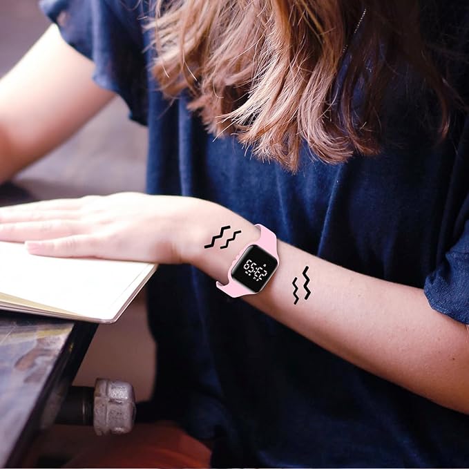 Kids Watches for Girls Boys Digital Sport Watch with Step Counter Pedometer Vibration Alarm Clock, No App Waterproof Fitness Tracker Kids Watch Boys Girls Teens Students Ages 5-16