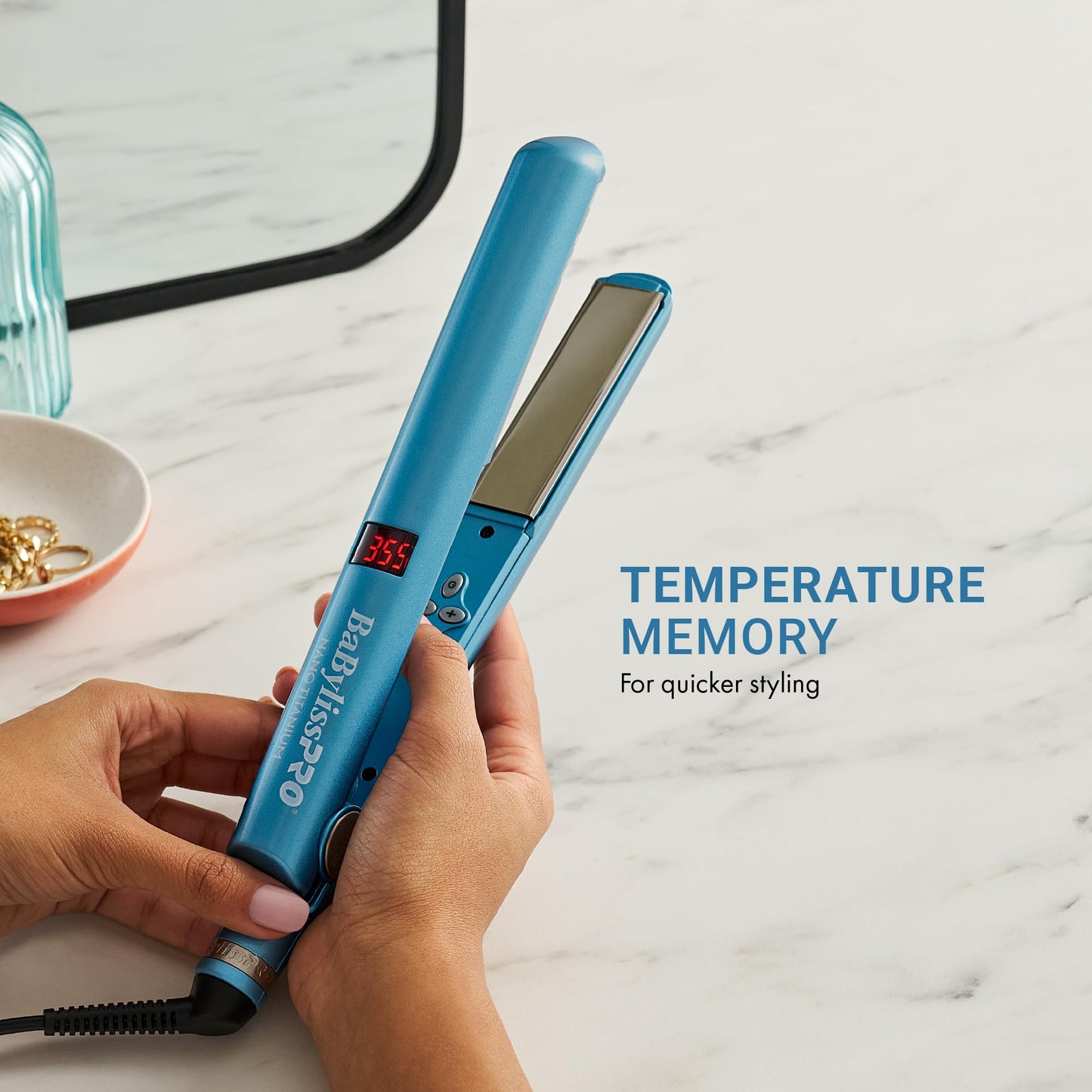 BaBylissPRO Limited Edition 1" Nano Titanium Digital Hair Straightener