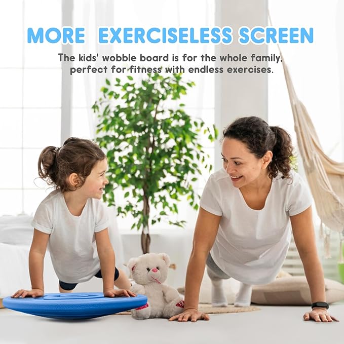 Kids Maze Balance Board - Wobble Trainer for Ski Surf Snowboard, Non-Slip Sensory Rocker Ages 3-12, Core Therapy & Skate Prep