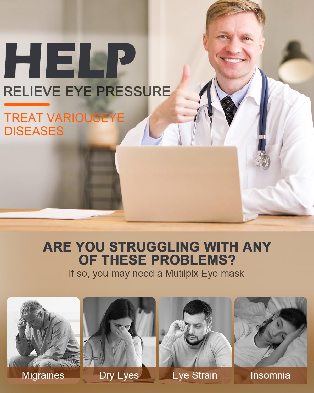 Silk Cordless Heated Eye Mask, Washable Sleep Mask Warm Compress Mask Soft Pressure Free Shade Blindfold Electric Eye Heating Pad for Blepharitis Sinus Stye Gifts for Men Women (Grey)