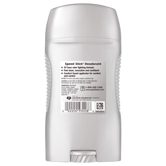Speed Stick Underarm Deodorant for Men, Aluminum Free, Ocean Surf - 3 Ounce (Pack of 6)