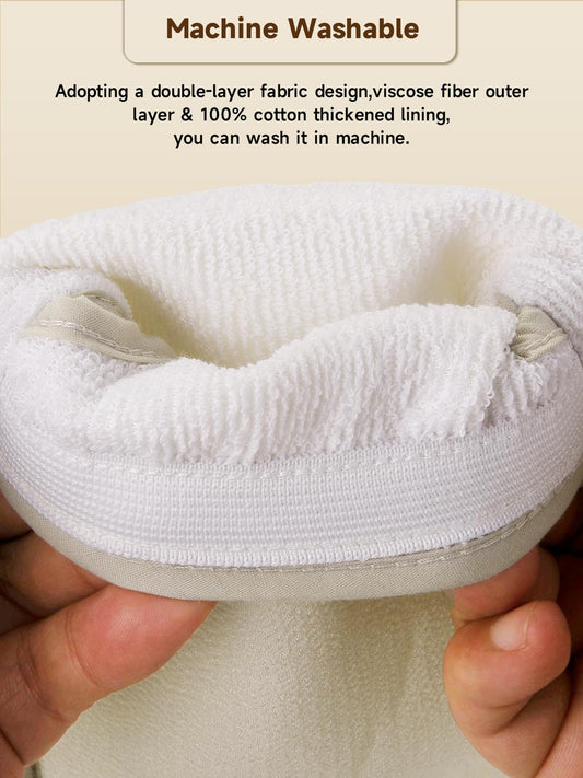 Aswdbbn Exfoliating Glove (Original) Machine Washable Newly Upgraded With Thumb Holes Korean Body Scrubber 100% Vegan Viscose Exfoliating Mitt for Dead Skin Removal, Keratosis Pilaris & Self-Tan Prep