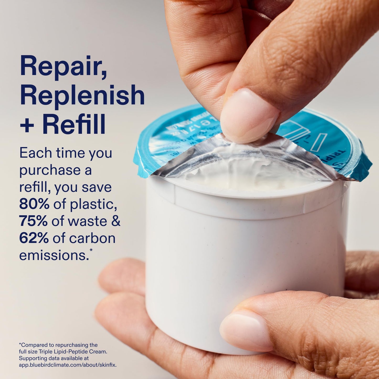 Skinfix Triple Lipid-Peptide Cream Mini - 0.5 oz - Rich Face Moisturizer to Instantly Hydrate & Restore Dry, Sensitive Skin - Non-Comedogenic, Fragrance Free, Vegan, Cruelty Free