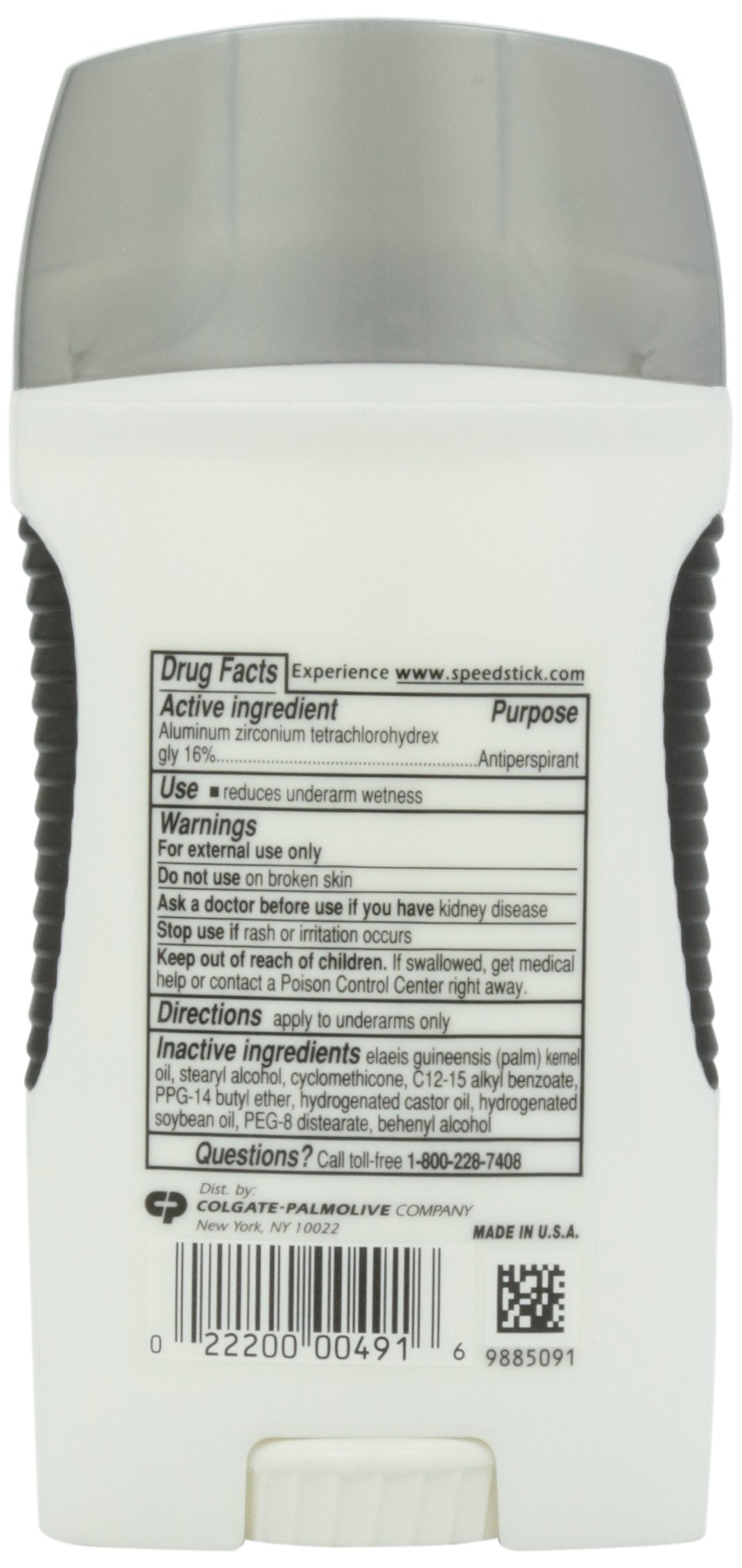 Speed Stick Antiperspirant & Deodorant Solid, Unscented, 3 oz