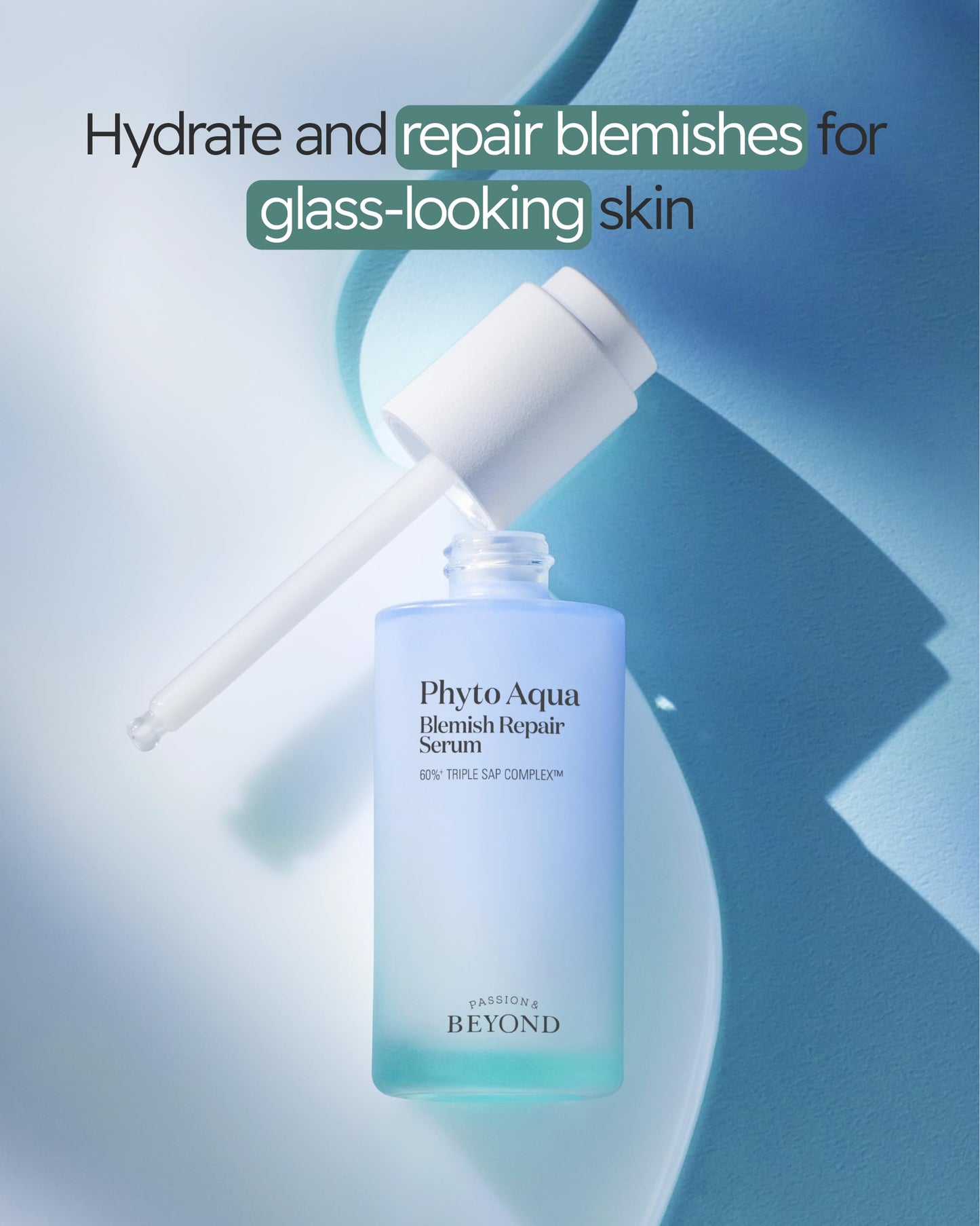 BEYOND Phyto Aqua Repair Face Serum (1.35 fl oz) - Vegan Formula Korean Skin Care for Clear & Moisturized Skin, Hyaluronic Acid, Niacinamide