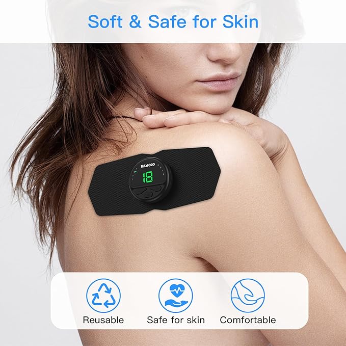 4.96 in x 2.55 in Tens Unit Electrode Pads - Standard 3.5mm Snap-in Connector Tens Unit Replacement Pads - Tens Unit Pads 4 Pack (Please Confirm The Electrode Pads Size Before Purchasing)