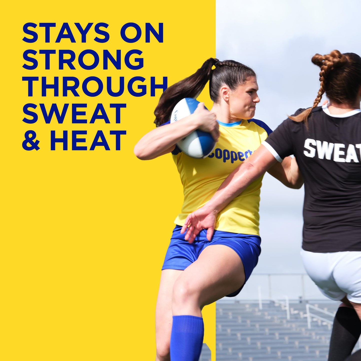 Coppertone Sport Sunscreen Lotion SPF 50, Sweat, Heat and Water Resistant Sunblock, Lightweight, Oxybenzone Free, Travel Size Sunscreen Bulk Pack, 3 Fl Oz Bottle, Pack of 6