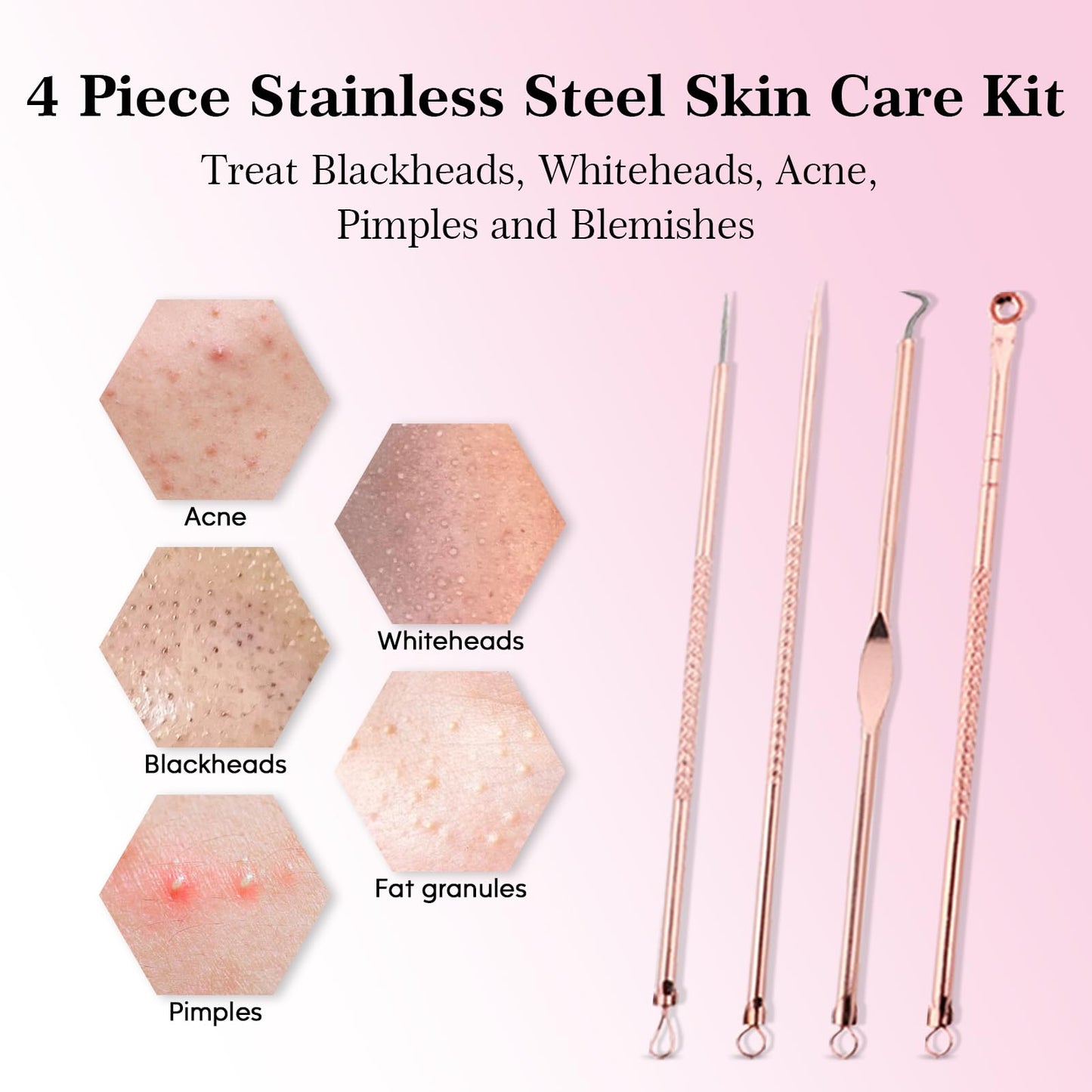 Pjordo Face Steamer for Facial Deep Cleaning Unclogs Pores, Nano Ionic Warm Mist Humidifier Steamer for Face Home Sauna SPA, Bonus 4 Piece Stainless Steel Skin Kit, Gift for Women