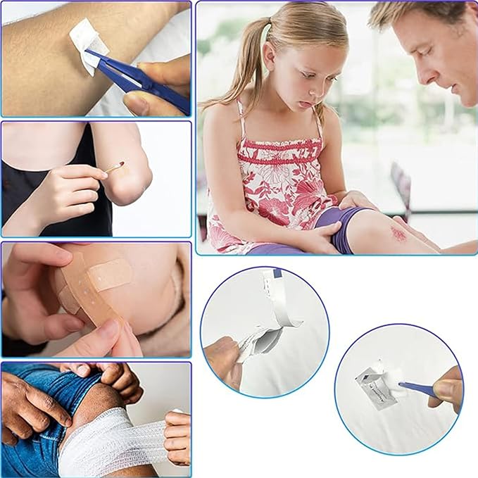 276PCS First Aid Kit Home Car Camping Hiking Emergency Supplies Small Compact Lovely Bag for School Outdoor, Basic Outdoor Essentials Survival Kit for Travel AMORNING