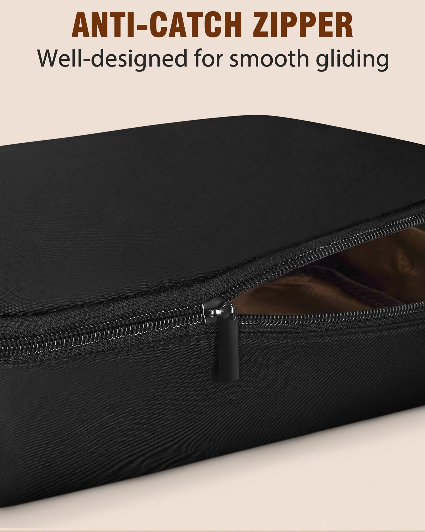 4 Set Packing Cubes, Suitcase Organizer Bags for Clothing, Toiletry, Shoe and Underwear, Durable Carry On Luggage Organizers with Zipper, Travel Essentials Accessories for Women and Men