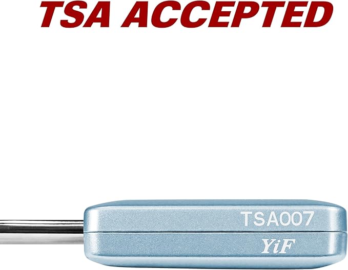 BV TSA Accepted Luggage Travel Lock, Set-Your-Own Combination Lock for School Gym Locker, Luggage Suitcase Baggage Locks, Filing Cabinets, Toolbox, Case (Arctic Blue, 2 Pack)