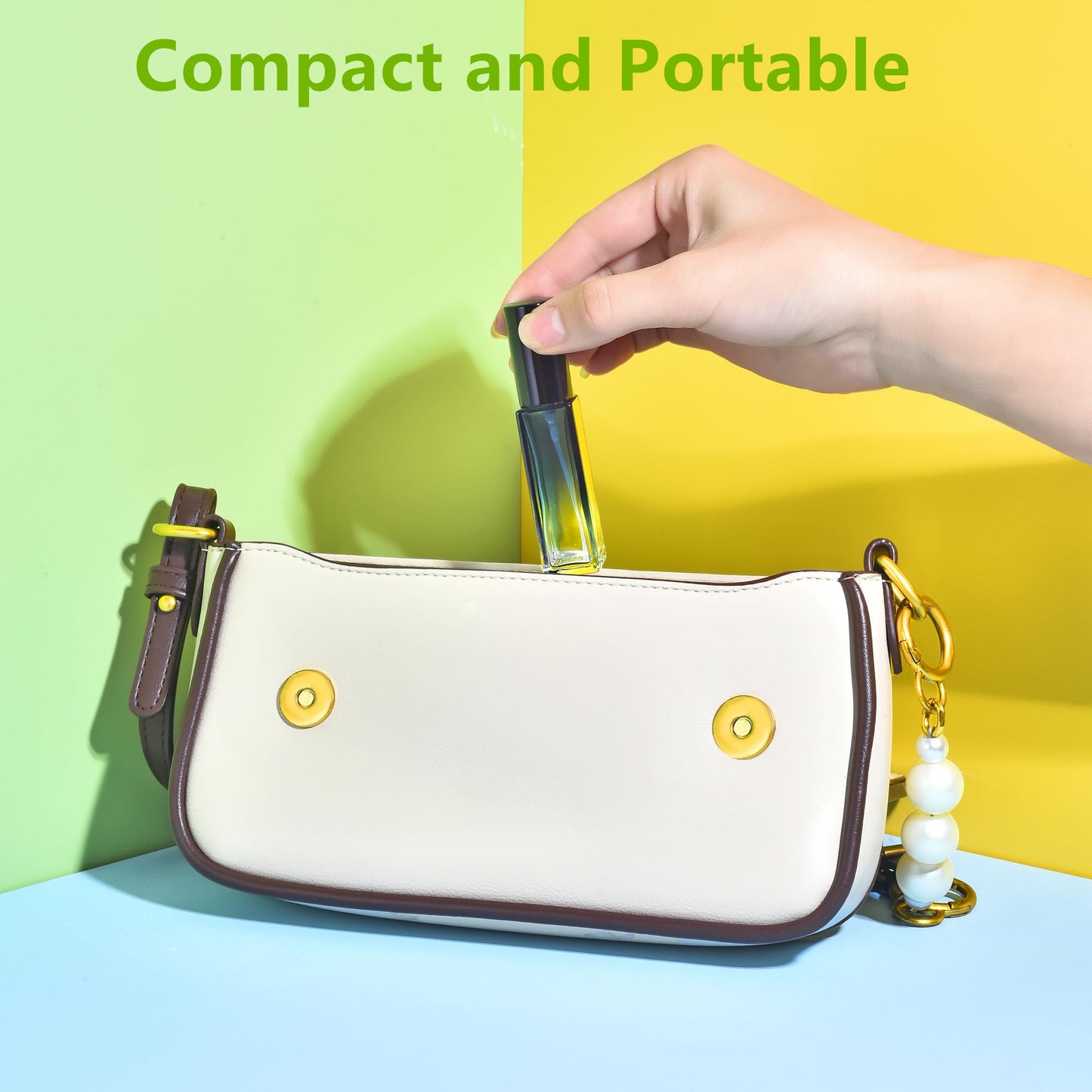 Yikimyfo Travel Perfume Atomizer - 5 Pcs 5ML/0.17oz Mini Spray Bottles, Fine Mist Cologne Glass Bottles, Empty Refillable Size for Travel