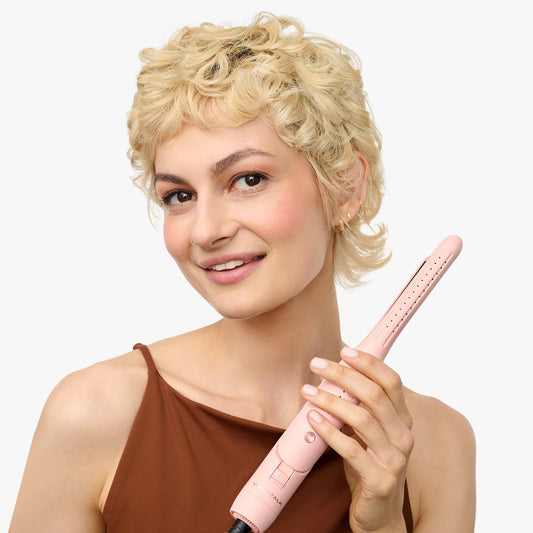 Wavytalk 0.65" Pencil Flat Iron, Cool Curl Pencil, Small Airflow Styler and Straightener for Short Hair, Pixie Cut and Edges, Curling Iron for Short Hair with 360º Cool Airflow for Long-Lasting Hold