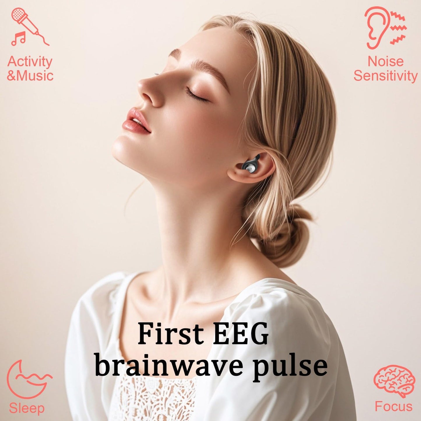 Ear Plugs for Sleeping Noise Cancelling 45dB, Reusable Silicone Earplugs with 8 Eartips and Travel Case, Soft Comfort Hearing Protection for Concerts, Snoring, Travel, Study (Jet Black)