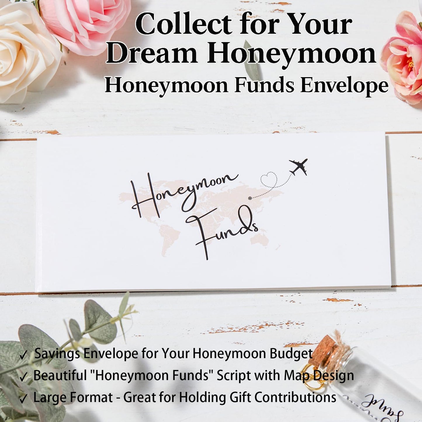 CHOIEO Embroidered Mr Mrs Est 2025 Luggage Tags, Embroidered Sleep Masks, Honeymoon Fund Envelope, Framed Sign, Mr & Mrs Wedding Gift Set (Est 2025)