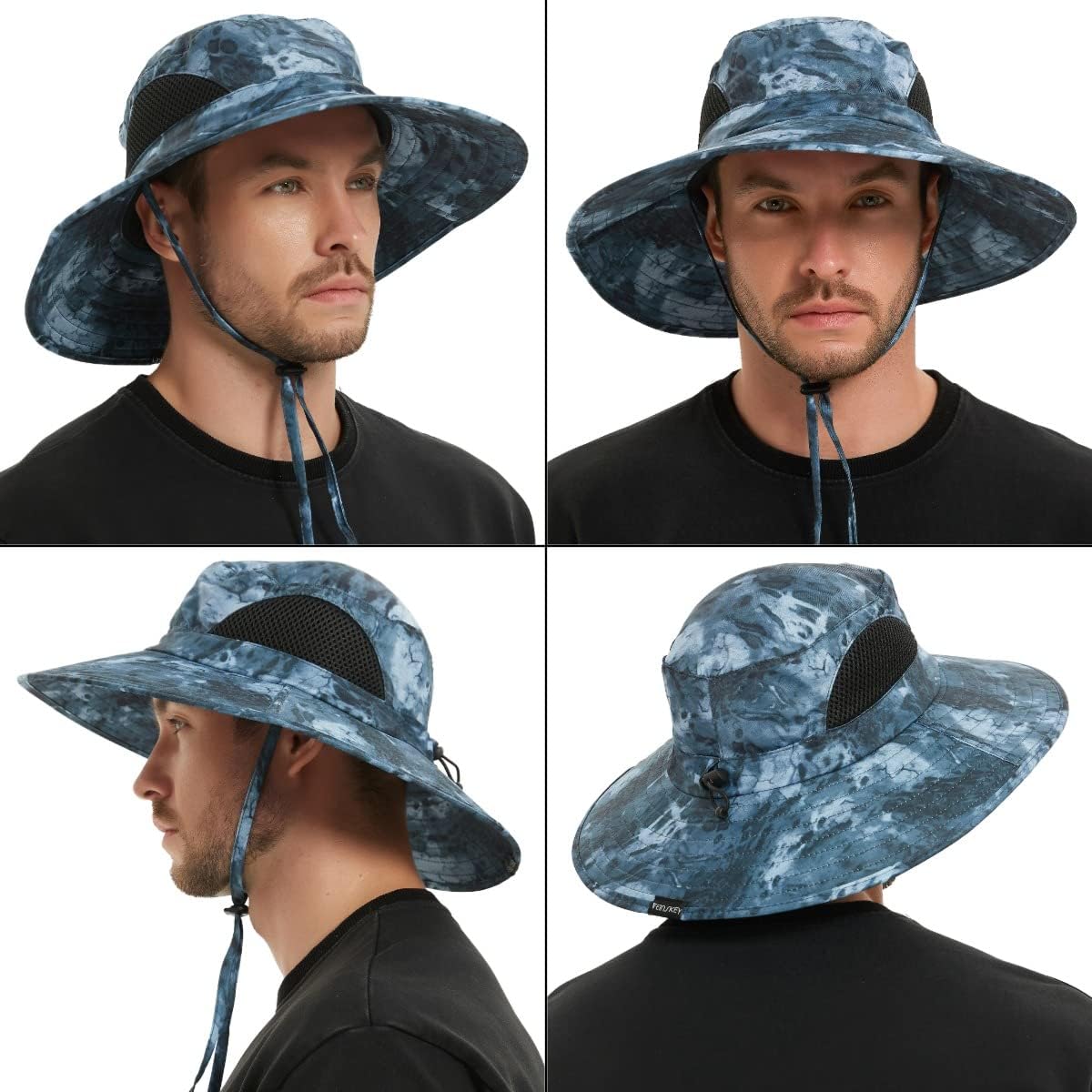 EINSKEY Wide Brim Sun Hat, UPF 50+ UV Protection Waterproof Packable Bucket Hat for Men & Women, Fishing Hiking Beach Garden