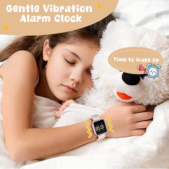 Kids Digital Watches for Boys Girls, Sports Watch with Fitness Tracker, Pedometer, Alarm Clocks, Stopwatch, No App Needed Waterproof Kids Watch, Gift for Teens Student Girls Boys Ages 5-14