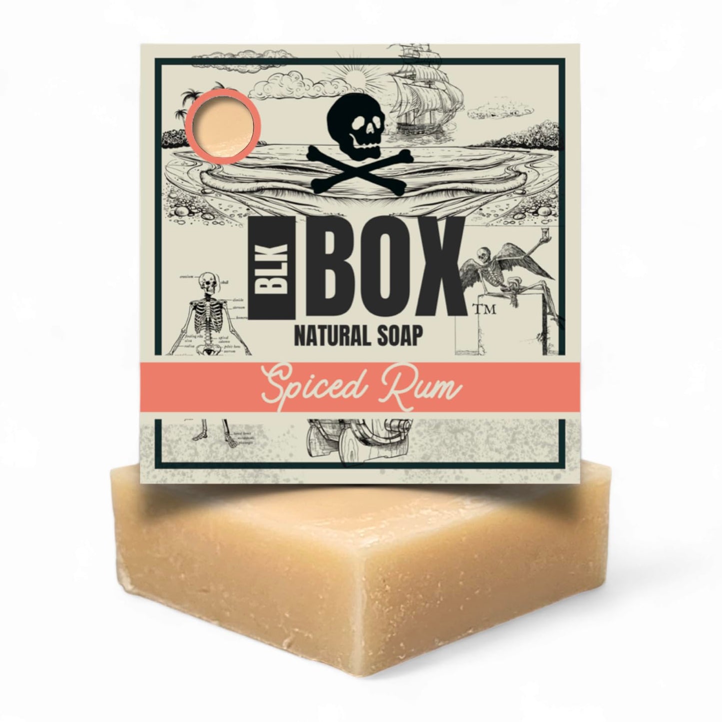 Bay Rum - Black Box USA MADE Men & Women's Natural Bar Soap, Moisturizing Body Wash for Bath & Shower, Natural Oils - Handmade Cold Process, No Harsh Chemicals (Bay Rum)