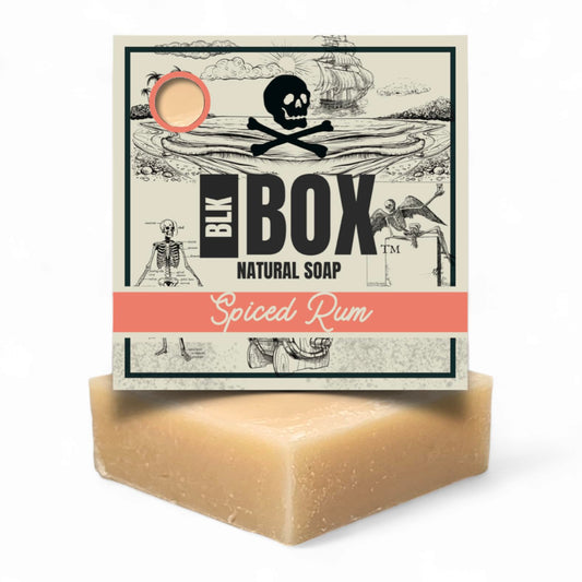 Bay Rum - Black Box USA MADE Men & Women's Natural Bar Soap, Moisturizing Body Wash for Bath & Shower, Natural Oils - Handmade Cold Process, No Harsh Chemicals (Bay Rum)