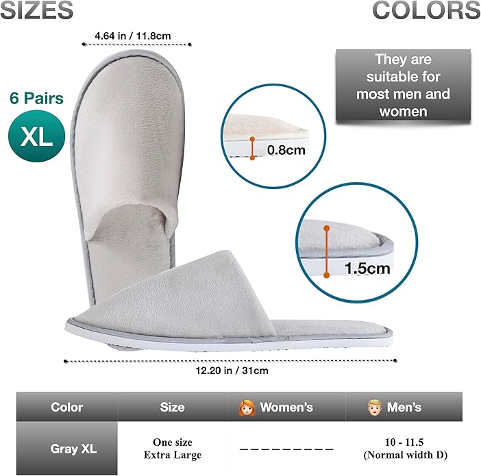 6-10 Pairs Spa Slippers, Non Slip Disposable Slippers For Guest, Washable Reusable, Which Can Be Used As Women Men, House, Indoor, Bathroom, Bedroom, Hotel, Bride Slippers