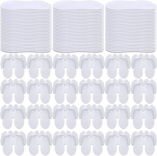 JaGely 90 Pairs Disposable Pedicure Slippers Bulk, Pedicure Flip Flops Disposable Anti Slip EVA Foam Spa Slippers Sandals for Guests Women Girls Kids Foot Bath Nail Salon Party Supplies