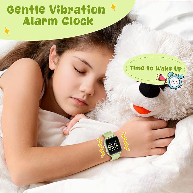 Kids Digital Watches for Boys Girls, Sports Watch with Fitness Tracker, Pedometer, Alarm Clocks, Stopwatch, No App Needed Waterproof Kids Watch, Gift for Teens Student Girls Boys Ages 5-14