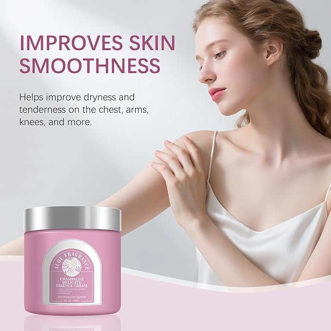 Champagne Lift & Firming Body Cream,Deeply Moisturizing Nourishing Dry Skin Anti-Aging Firming Body Cream.(Aloe Fragrance)