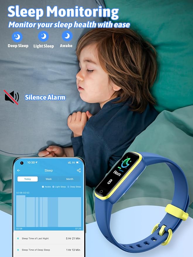 Kids Fitness Tracker,Fitness Watch Waterproof Activity Tracker with HeartRate and Sleep Monitor,Stopwatch,11 Sport Modes,Great Gifts for Girls Boys Kids Age 6-13 Years Olds