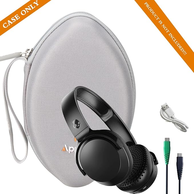 Aproca Headphones Case Compatible with Skullcandy Crusher/Artix CL750 / AILIHEN C8 Over-Ear Wireless Bluetooth Headphones and Accessories (Case Only)-Grey