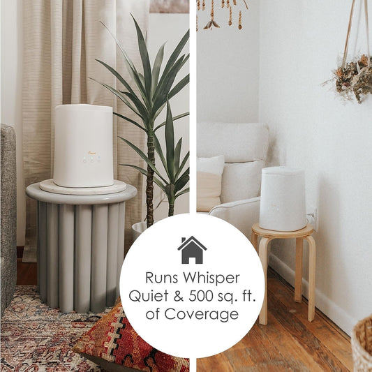 Crane Top Fill Ultrasonic Cool Mist Humidifier for Bedroom and Large Rooms, 1.2 Gallon Essential Oil Diffuser with Nightlight and Auto Shut-Off