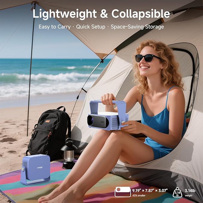4K Outdoor Projector with Wifi and Bluetooth