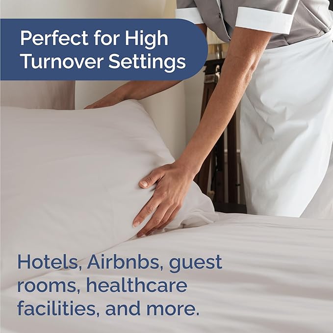 Bulk Case Pack of 16 Sheet Sets - (16) Complete Sheet Sets - Bulk Twin XL Bedding - Wholesale Case Pack for Hotels & Airbnbs - Deep Pocket & Wrinkle Free - Cooling & Breathable - Twin XL, Light Grey