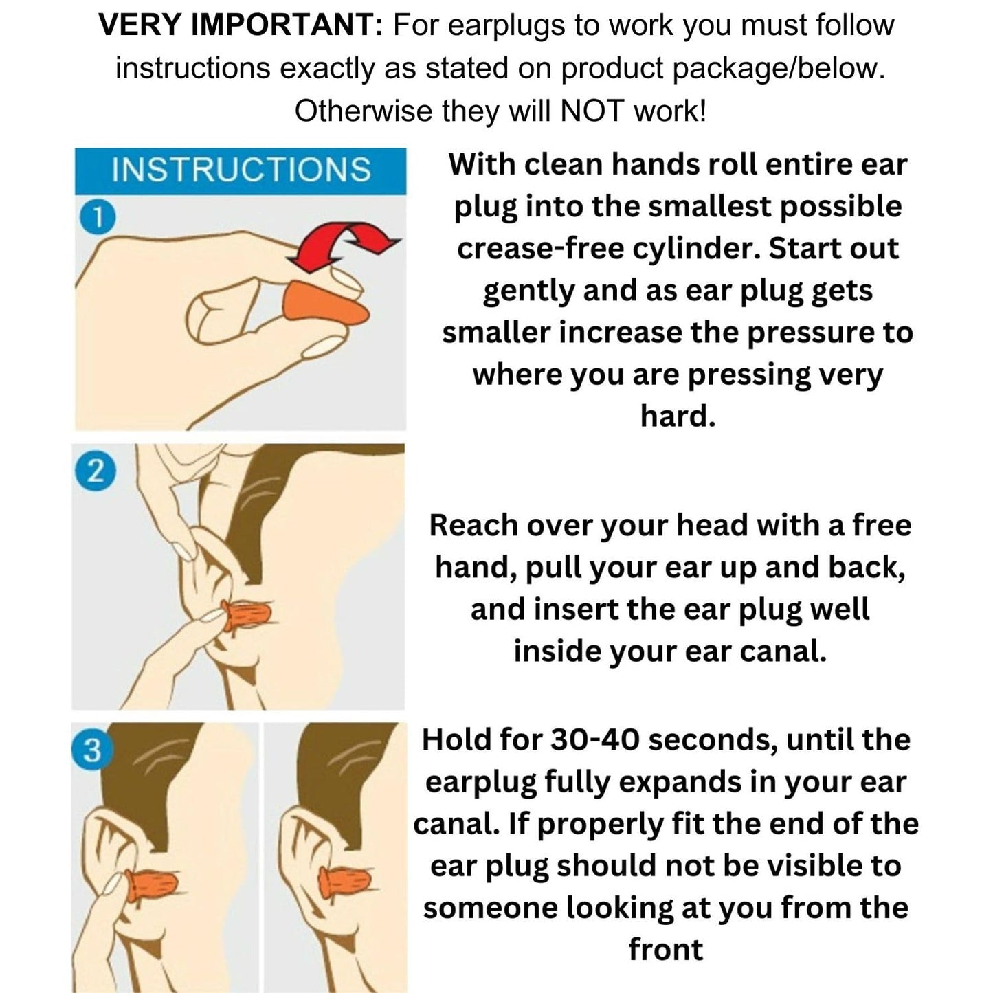 The Ear Buddy Premium Soft Foam Ear Plugs for Sleeping Noise Cancelling, Hearing Protection Earplugs for Shooting Range, Concerts, Work & Travel, Noise Reduction Rating 32 Decibels, 50 Pairs