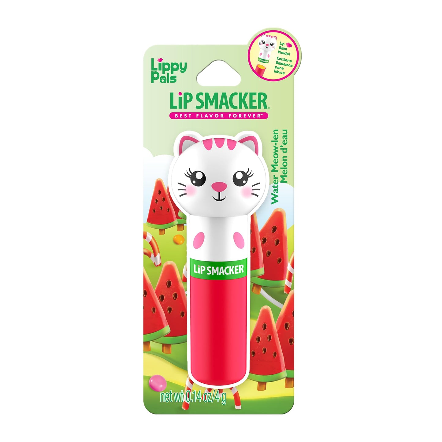 Lip Smacker Lip Balm, Kitten Water-Meow-Lon, 0.14 Ounce (80844)