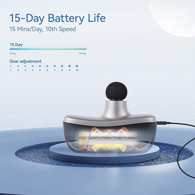 KingPavonini Mini Massage Gun with All-in-One Storage Case, FSA HSA Eligible, Pocket-Sized Small Massage Gun Deep Tissue, 0.5 lbs Portable Percussion Massager for Travel, Gym, Gift for Women Men