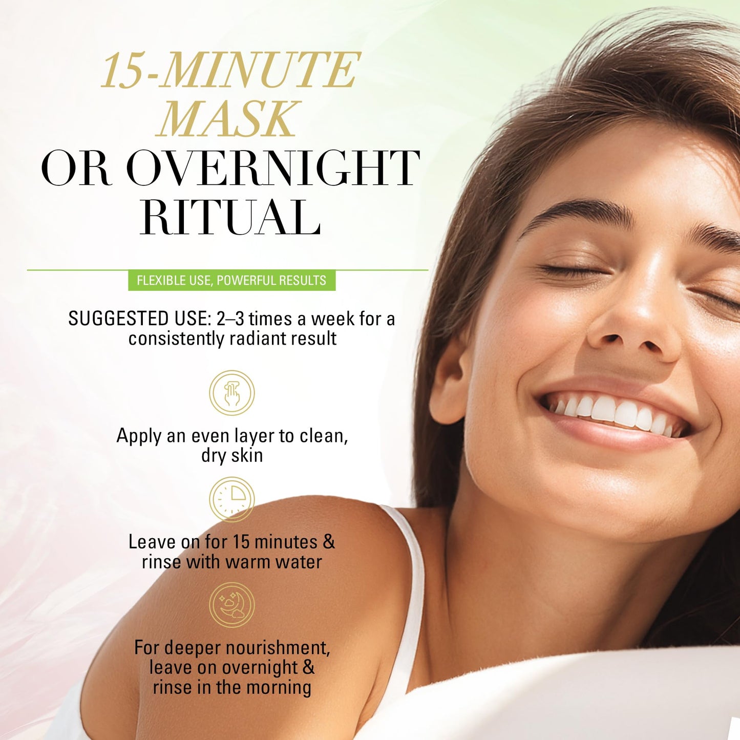 GOLDFADEN MD Radiance Whip Treatment Mask | Deep Hydration & Even‑Tone Peptide Face Mask| Vegan Clean Formula| Trial 10ml