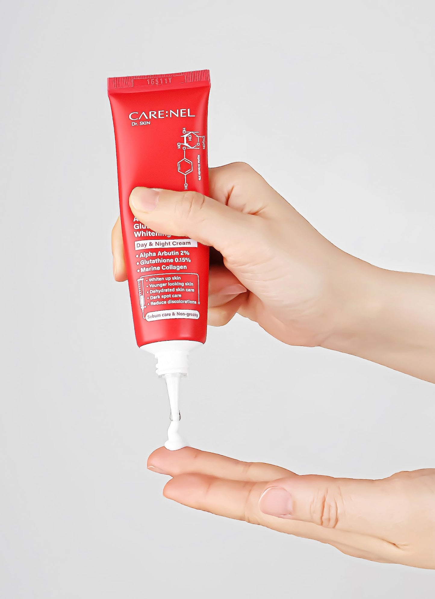 CARE:NEL Whitening Cream for face Korea Derma Alpha Arbutin Glutathione 1.52fl.oz/45ml