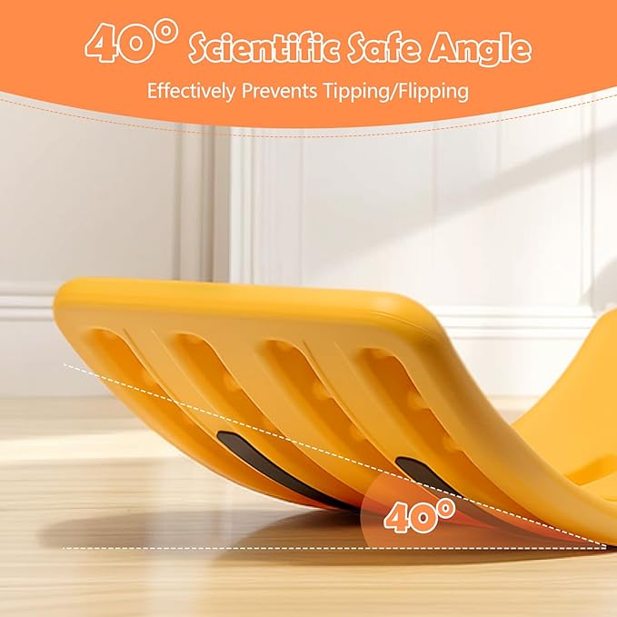 Balance Board Kids with Bouncy Ball, Wobble Balance Board for Balance & Courage Building, Sensory Integration Training, Ideal Toy for Kids Aged 3+